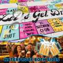 Drinking Board Game for Adults,Rubber Mat Drinking Board Game- Fun Interactive Drinking Party Game for Game Nights, Birthdays,Family Play or Any Occasion(2-8 Players, Age 21+)