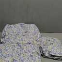 Amazon Basics Lightweight Super Soft, Breathable Easy Care Microfiber 4 Piece Bed Sheet Set with 14-Inch Deep Pockets - King, Blue Floral