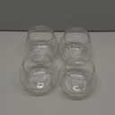 DOITOOL 4pcs Plastic Desk Fish Tank Shatterproof Fish Bowl for Home Office Decor for and Shrimp Stylish Aquarium Versatile Design