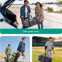 BAGSMART 83L Foldable Travel Bag, Large Duffle Bag for Travel, Weekender Duffel Luggage Bag for Sport College Camping, Water Resistant, Brown