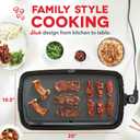 Dash Deluxe Everyday Griddle - Electric Griddle with Removable Plate - Nonstick, Easy-Clean Surface & Anti-Slip Base - Recipe Book Included - Black