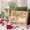 Valentines Day Gifts for Boyfriend Girlfriend, Mothers Day Presents For Mom From Daughter Son, I Love You to the Moon and Back Message In a Glass Bottle - Anniversary Romantic Gift For Wife Husband