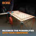 Bora Centipede Table Top 2x4 Folding Workbench Top with T-Tracks and 20mm Dog Holes for Accessories - Portable Work Table Tops for Bora Tools Centipede Stand - CK24TM