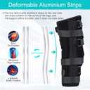 Unisex Knee and leg immobilization Stabilizer for Post Surgery Recovery,Knee Fractures,Instability, ACL,MCL,Meniscus Tear,Arthritis,Displacement Recovery, 17.3" Length Universal