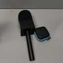 Handheld Adaptor for Interview Mic, Mic Handle Compatible with DJI, Rode and All Lav Microphone, Wireless Microphone Handle, Mic Holder with 3 Pop Filter and Flag Station for Vlogging, Reports