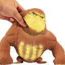 YHan Stretchy Monkey Fidget Toy Squishy Stress Relief for Kids & Adults, Gorilla Squishy Toy, Stretchable & Squeezable Sensory Toys for Anxiety Relief (Medium, Brown)