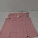 Kirundo Sleeveless Tops for Women Dressy V Neck Blouses Work Pleated Shirt M