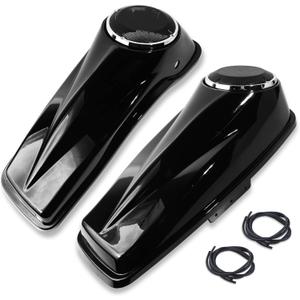 6.5" Motorcycle Speaker Saddlebag Lids Compatible for 2014-2024 Harley Touring Models Street Glide Road King Road Glide Electra Glide Ultra Limited