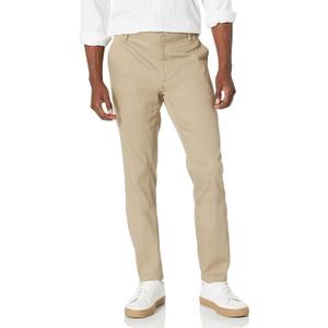 Amazon Essentials Men's Slim-Fit Wrinkle-Resistant Flat-Front Stretch Chino Pant (Beige)