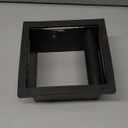 Antrader Bottomless Coffee Knock Box,Espresso Coffee Ground Knock Box Chute for Commercial Coffee Shop Office Home,Stainless Steel,Black (1Pcs)