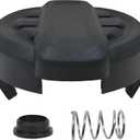 DWO1DT995 Replacement Trimmer Head Cover Cap for Dewalt DCST922P1 DCST922B DCST972X1 Cordless Weedwacker String Trimmer,Dewalt Weed Eater Parts with Replacement Spring & Base,1+1+1 Pack