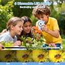 2 in 1 Microscope for Kids Video Camera, UPSPORT 2"HD IPS Screen 1000X Handheld Digital Microscopes Pocket Portable Microscope Camera, USB PC Compatible, STEM Science Edu Fun for Boys Girls Toys Gifts (Blue)