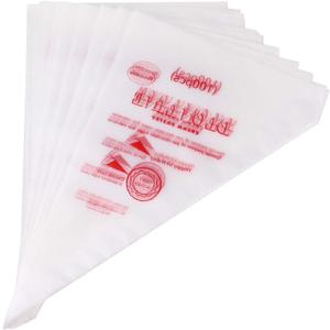 200 Pcs Disposable Cream Pastry Bag Cake Icing Piping Decorating Tool Cupcake Decorating Piping Icing Bag (Red) (10")