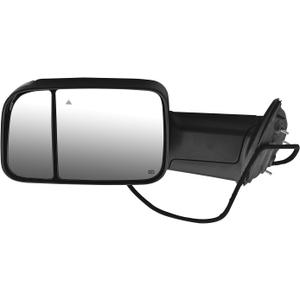 Left Driver Side Tow Mirror Fits for 2019-2022 Ram 2500 3500 2019-2020 4500 5500 Base Support Power Glass Adjust Heated Manual Folding with Turn Signal & Puddle& Driving Light with BSM, 12 x 24 x 8.6 inches