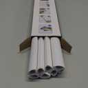 ZhiYo 136in Corner Cable Concealer, Corner Cord Hider for One Cord, Wire Covers for Cords, Paintable Cord Cover, Cable Management Channel, Raceway for Wall, Floor Baseboard, Ceiling - 8 x L17in (White)