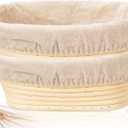 Banneton Bread Proofing Basket, 2 Pack 10 Inch Oval Sourdough Proofing Basket, Sourdough Bread Baking Supplies for Making Baking Fermentation Food Storage Tools