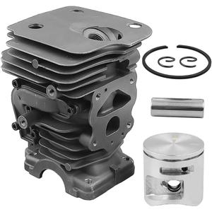 44mm 445 Cylinder Piston Kit  for Husqvarna 445 450 450e Chainsaw for JONSERED CS 2245 CS2250 S Chainsaws - Complete Replacement Parts for OEM 544119802, 544 11 98 02