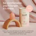 Saalt Soft Menstrual Cup Reusable Period Cup Made for Comfortable, Leak-Free Protection Up to 12 Hours BPA & Latex Free Includes Cup & Carry Bag (Small, Desert Blush)
