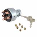 BUYMACHINERYPARTS 17001-00023 Ignition Switch with 2 H806 Keys Compatible with Takeuchi TL130 TL150 TB125 TB135 TB145 TB175 TB228 TB235 TB250 Excavator Digger, Replace 1700100023 1700100052 1700100072