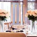10 Inch Flesh-Pink Taper Candles for Home Decoration, 10 Pack Unscented Candlesticks for Dinner Wedding Party, Smokeless and Dripless Candle Sticks