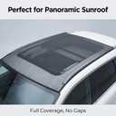 Magnetic Car Sunroof Shade Breathable Mesh, Car Window Shades for Camping, Sunroof Cover UV & Bug Protection, Car Camping Essentials for SUV Jeep, Quick Install Awning Side Windows Cover (49×39 inch)