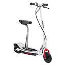 Razor E200S Electric Scooter - 8" Air-filled Tires, 200-Watt Motor, Up to 12 mph and 40 min of Ride Time, White, Standard Packaging