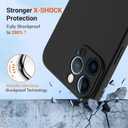 2 x Phone Case for Oukitel G2 (6.0") with [4 x Tempered Glass Protective Film], Ultra-Thin Shockproof Bumper Cover Black Soft Silicone Case for Oukitel G2 - Black