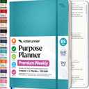 Roterunner Purpose Planner Notebook B5 7.5x9.8 Undated 2026 Daily Weekly and Monthly Productivity Goal Setting Tool for Work Home ADHD Planner for Adults Self Care Journal