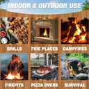 Shwuevei 65 pcs Fire Starter - Natural Fire Starters for Fireplace, Pellet Stove & Wood, Fire Pit, Smoker, BBQ, Chimney, Pizza Oven - Fire Starters for Grill, Charcoal Starter