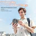 Cute Cover for Powerbeats Fit Case 2025, 3D Cartoon Funny Design | Shock Resistant | Full Protection Soft Silicone Case Compatible with Beats Powerbeats Fit Earbuds Accessories with Keychain, Black