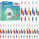 Navona 100 PCS Disposable Toothbrush with Toothpaste Bulk, Travel Toothpaste, Bulk Toothpastes, Individually Wrapped Bulk Toothbrush, Ergonomics Handle,Medium Soft Bristle, Perfect for Travel, Hotel