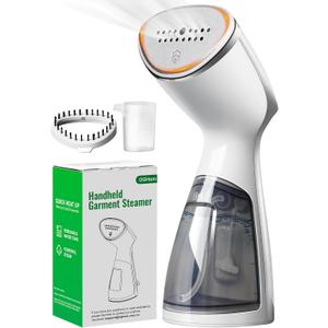 OGHom Portable Travel Handheld Steamer for Clothes, Garment Wrinkle Remover, 1000W Strong Penetrating Fabric Steamer, for Home, Office, Travel (ONLY FOR 120V) -White