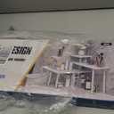 JayRex Bathroom Organizer Countertop Corner Shelf, 3 Tier Moveable Organizer for Make Up, Dresser Table, Desktop (White)