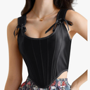 Scarlet Darkness Corset Tops for Women Renaissance Boned Overbust Bustier Corset Top US 6
