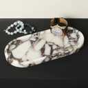 100% Natural Luxury Calaccata Viola Marble Small Hand Towel Tray Holder Organizer, Makeup Bathroom Holder