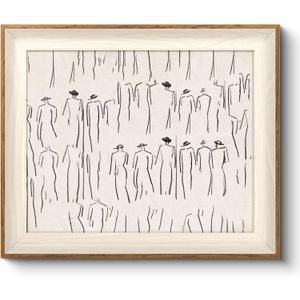 VIYYIEA Framed Wall Art for Living Room, Sketch Canvas Prints, Minimalist Home Decor, Abstract Painting Picture, Bathroom Wall Decor Gifts for Friends or Family - 12L x 10W