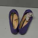 Shoes 18 Womens Ballerina Ballet Flats Shoe with Bow (6, 8500 Purple)