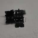skysen Stainless Steel Vinyl Wood Fence Self Closing Gate Hinges Black(2063 Pair)