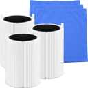 3 Sets 411i max Replacement Filter Compatible with Blueair Blue Pure 411i and 411a Max Air Purifiers with Extra 3pcs Washable Cloth Fabric Cover Pre-filter