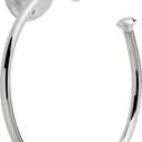 Delta Cassidy (1-Pack) Hand Towel Holder Polished Chrome Towel Racks for Bathroom Wall Square Towel Ring Holder for Bath Towel Hanger for Kitchen, Bathroom Accessories 79746 (2.63 x 7 x 2.63 Inches)