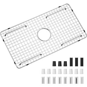 Sink Bottom Grid 29-1/2" X 15-9/16", Centered Drain with Corner Radius 3/8", Sink Protector