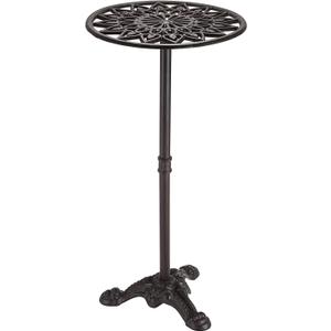 OwnMy Cast Iron Tall Plant Stand Heavy Duty Vintage Flower Pot Holder Stand, Decorative Round Potted Plant Holder Rack, Indoor Outdoor Metal Plant Holder Wrought Iron Large Plant Stand for Home Garden