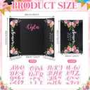 Mooliwe 2027 Senior Night Gifts 48 x 36 Inch Graduation Photo Trifold Display Boards Floral Picture Frame with Alphabet Stickers Picture Display Graduation Photo Frames Poster Boards