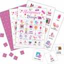 Sleepover Bingo Cards, Pajama Party Game for 24 Players, Slumber Party/Bridal Shower Games for Friends Besties, Women Birthday Party Favors Supplies Decorations(34)