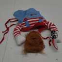 Pet Deadly Dog Costume, Cute Dog Cosplay Halloween Christmas Funny Pet Clothes Party Costume for Small Medium and Large Dogs (Small)