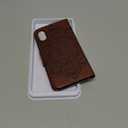 Asuwish Compatible with iPhone Xs X 10 10s Wallet Case and Tempered Glass Screen Protector Flip Card Holder Slot Cell Phone Cover for iPhoneX iPhoneXs iPhone10 i PhoneX SX 10x 10xs Xs Women Men Brown