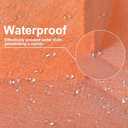uxcell 8pcs Inside Waterproofing Corner Shower Seamless Corner Cover, Outside Polyethylene Seamless Corner for Bathtub and Steam Room, Orange (Inside+Outside)