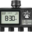 Sprinkler Timer,4 Outlets Programmable Water Timer for Garden Hose,Outdoor Hose Timers with Rain Delay/Manual/Automatic Watering System,Digital Irrigation Timers for Yard,Lawn
