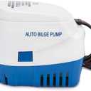 Dontmiss Automatic Submersible Small Boat Bilge Pump 12v 1100gph Auto with Float Switch bilge pump for boat (Outlet Diameter1 1/8")