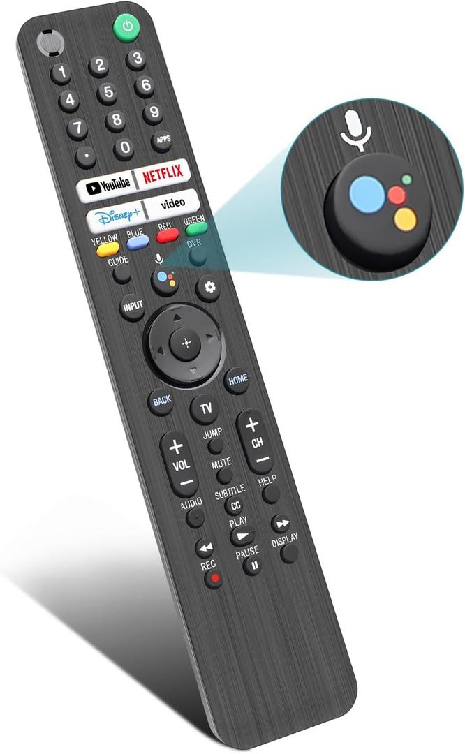 Replacement for Sony TV Remote, for All 2019-2025 Sony Remote Control for Bravia Smart TV with Voice Control. for Bravia XR/XBR/KD/K Series Google/Android TVs Replacement for Sony TV Remote, for All 2019-2025 Sony Remote Control for Bravia Smart TV with Voice Control. for Bravia XR/XBR/KD/K Series Google/Android TVs